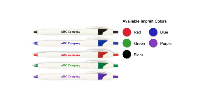 Hourglass Pen - White